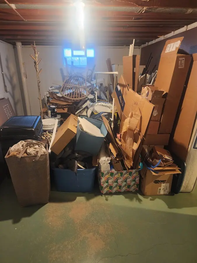 Roll-off dumpster container at job site for Concrete Dumpster Rental in Manlius